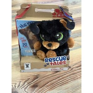 New Little Tikes Rescue Tales Cuddly Pup Yorkie Soft Plush Pet Toy, Multicolor